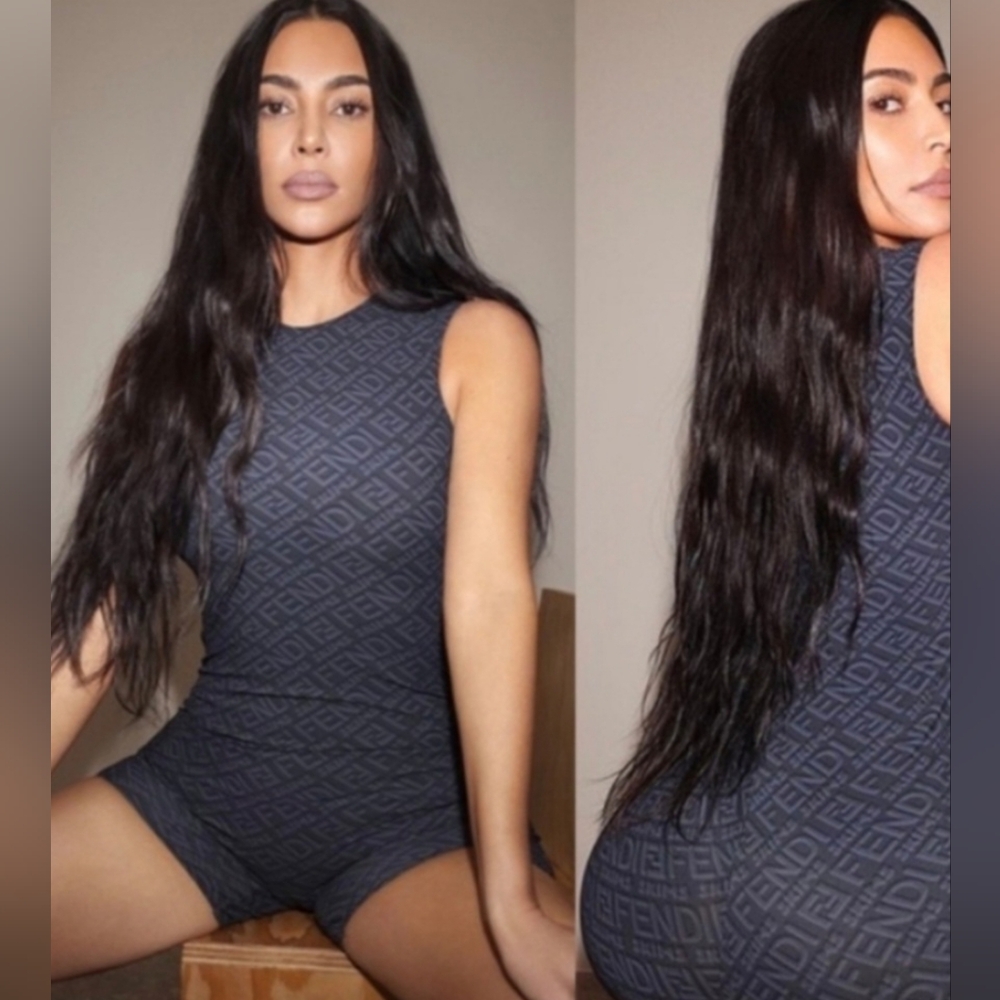 ❤️‍🔥Fendi Women's Dark Gray Sleeveless Romper